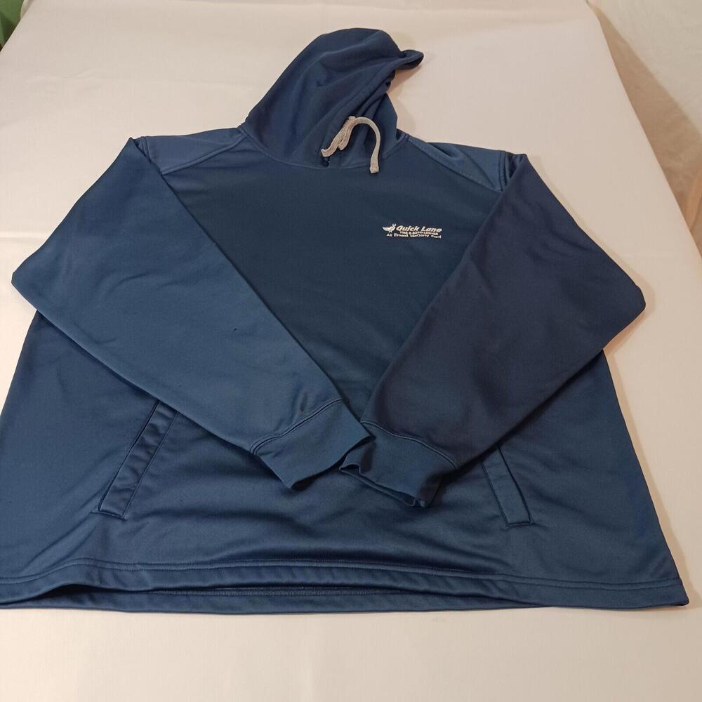 Paragon Quick Lane Tire & Auto Men's Blue Employee Hoodie Sweatshirt Size 2XL